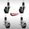 Service Caster 3'' SS Black Poly Wheel Swivel 1-5/8'' Expanding Stem Caster Set 2 Brakes, 4PK SCC-SSEX20S314-PPUB-BLK-2-TLB-2-158 - alternate 5